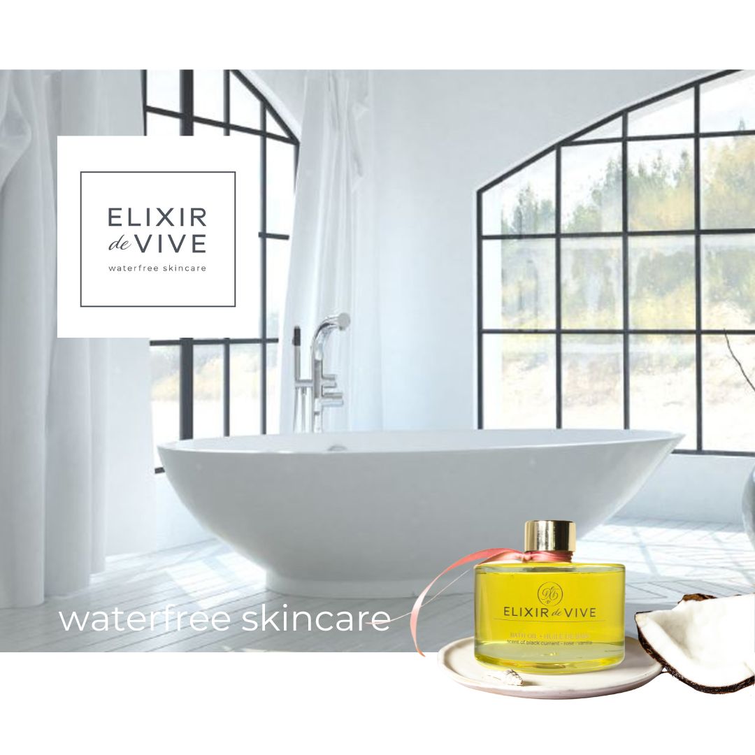 Bath Oil - Waterfree Badolie met Amandelolie, Druivenpitolie & Jojoba - 250ml - Microplastic free - Vegan